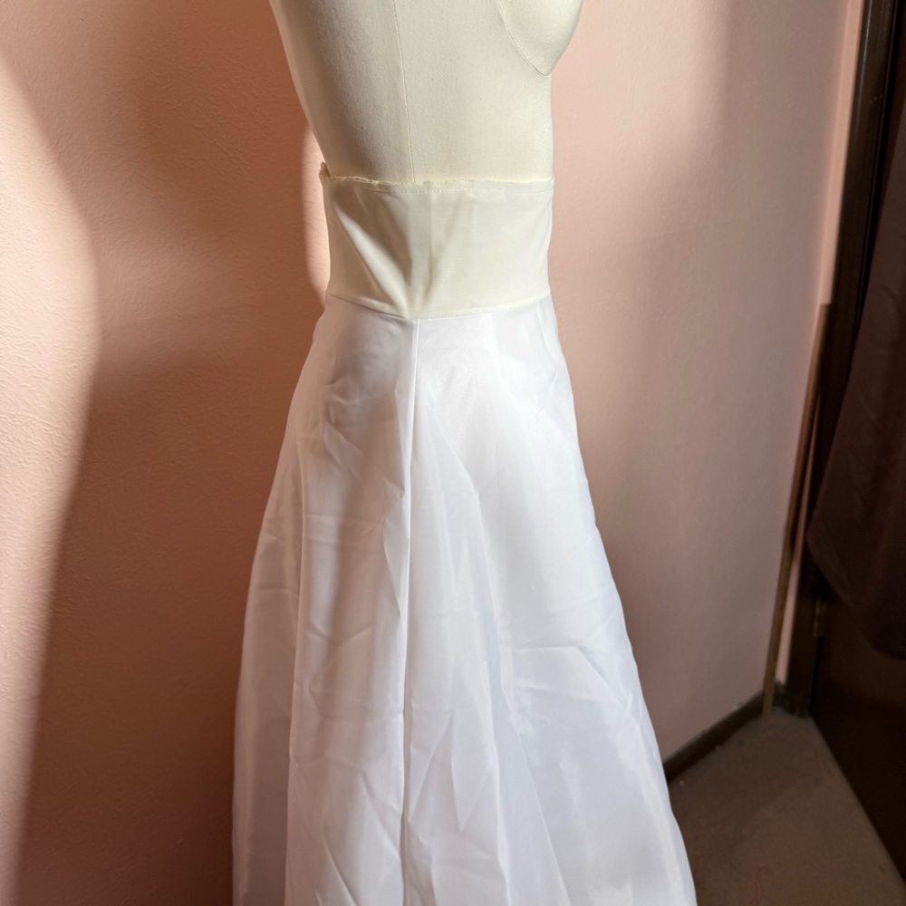 Vintage 1940 50 Retro High Waisted Full A-line Crinoline Long Slip Skirt - Picture 15 of 17